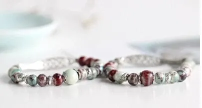 Adjustable Handmade Porcelain Bracelet