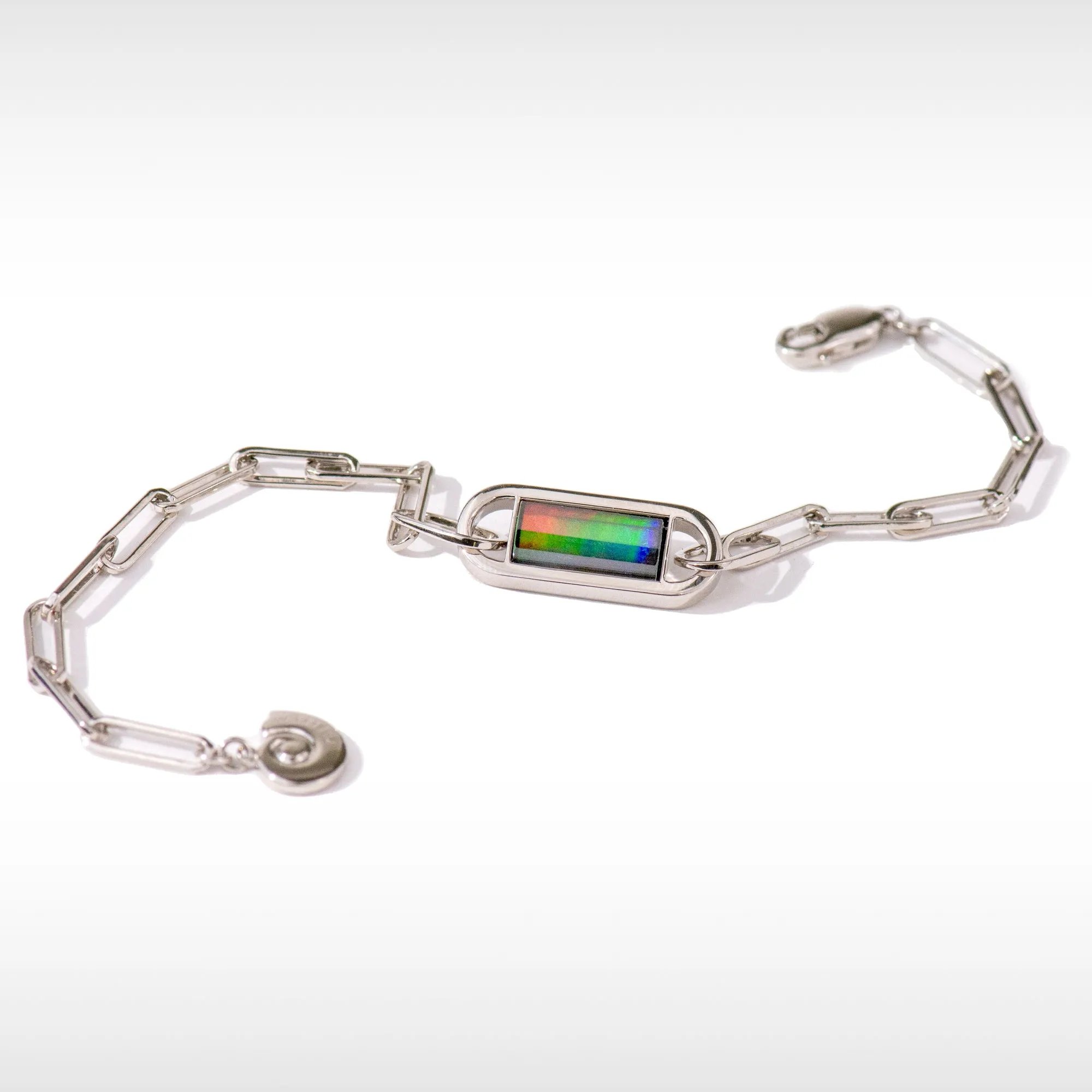 Ammolite Bracelet Sterling Silver UNITY Bracelet