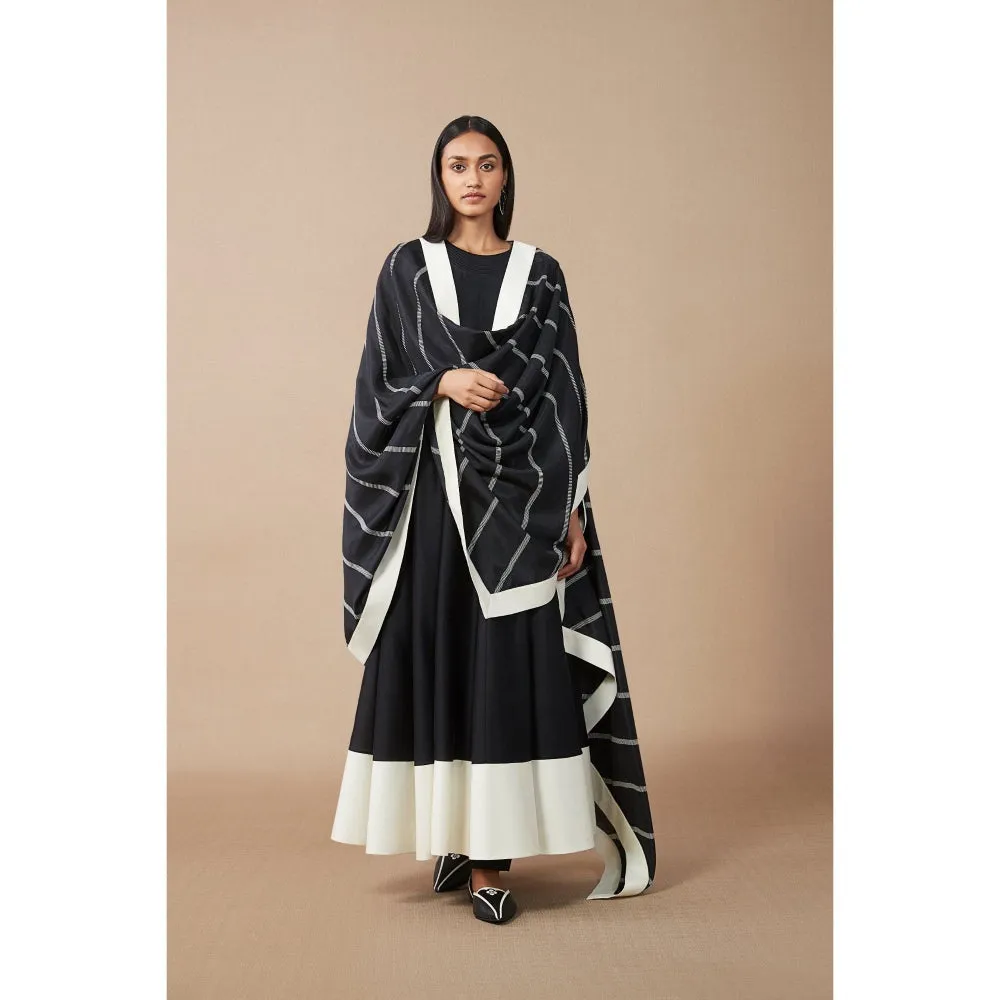 AMPM Afeesa Black Anarkali  (Set of 3)
