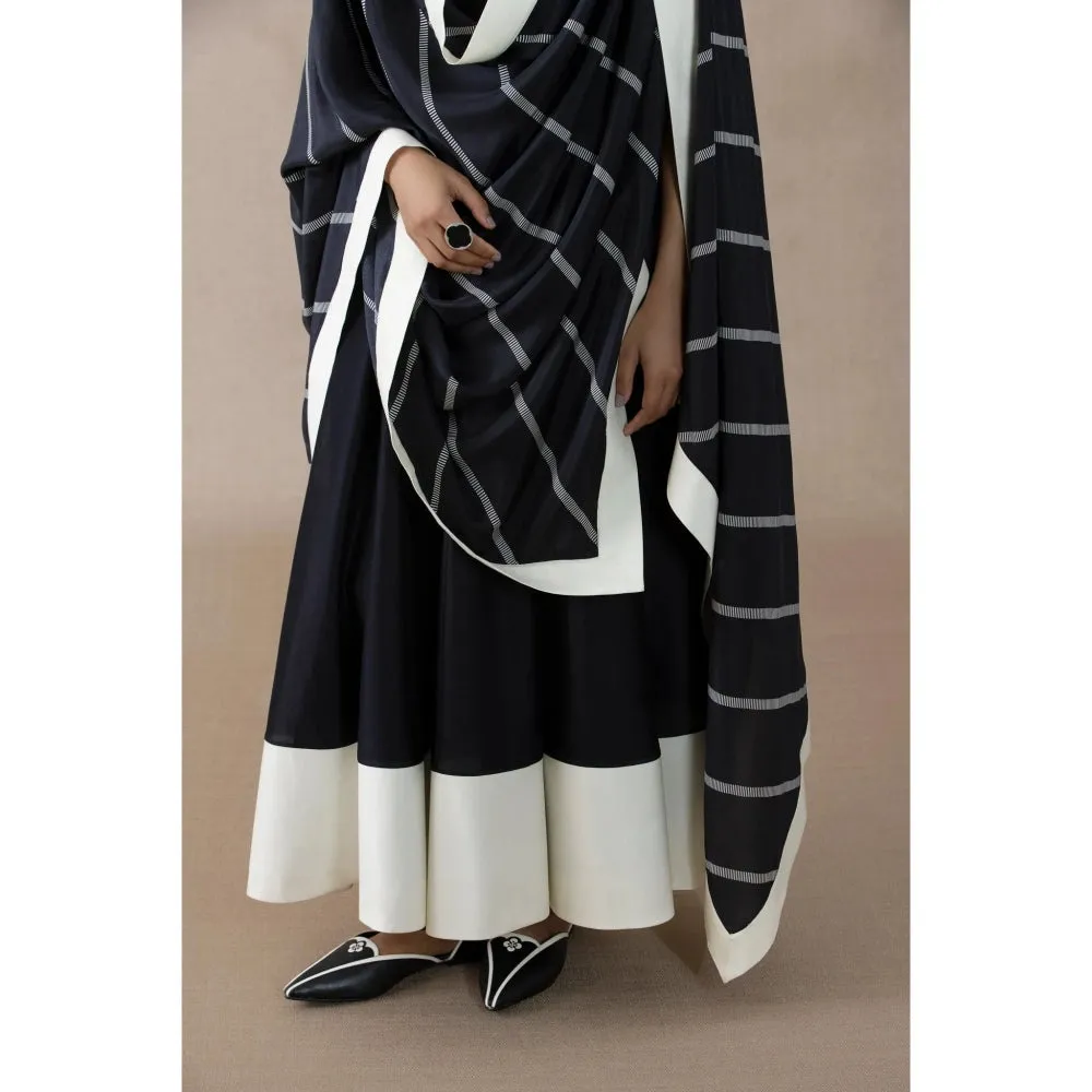 AMPM Afeesa Black Anarkali  (Set of 3)