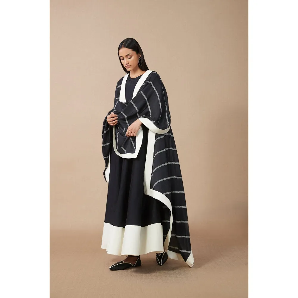 AMPM Afeesa Black Anarkali  (Set of 3)