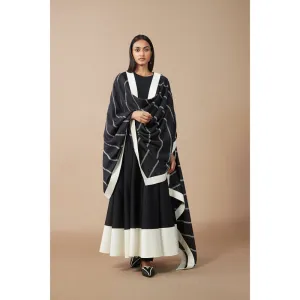 AMPM Afeesa Black Anarkali  (Set of 3)