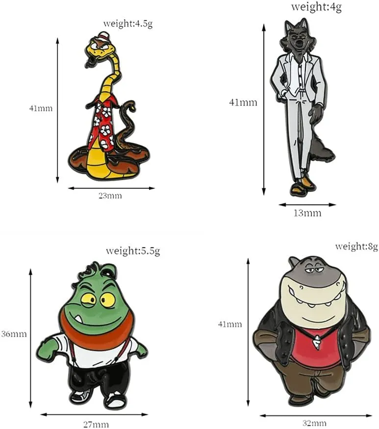 Anime Enamel Pins Set,Funny Brooch Pins for Backpack Jacket Clothes,Cartoon Lapel Badges,Button Aesthetic Pins Bulk