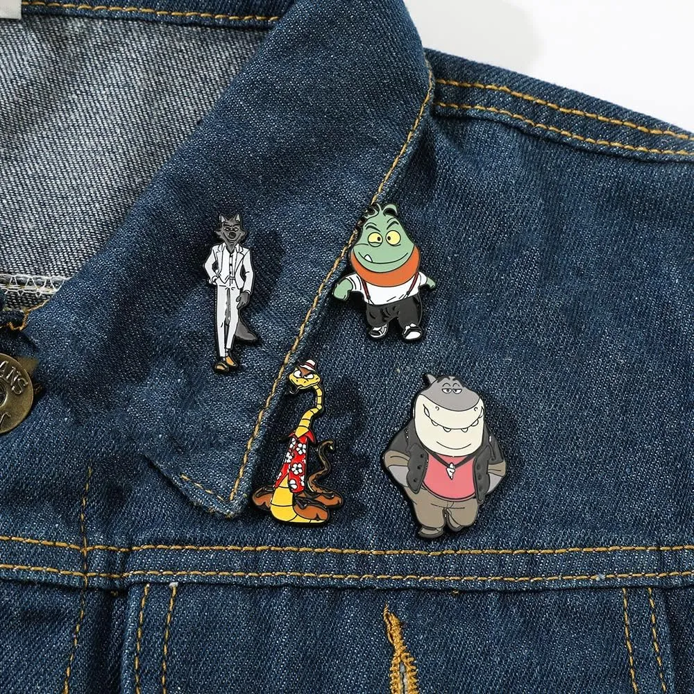 Anime Enamel Pins Set,Funny Brooch Pins for Backpack Jacket Clothes,Cartoon Lapel Badges,Button Aesthetic Pins Bulk