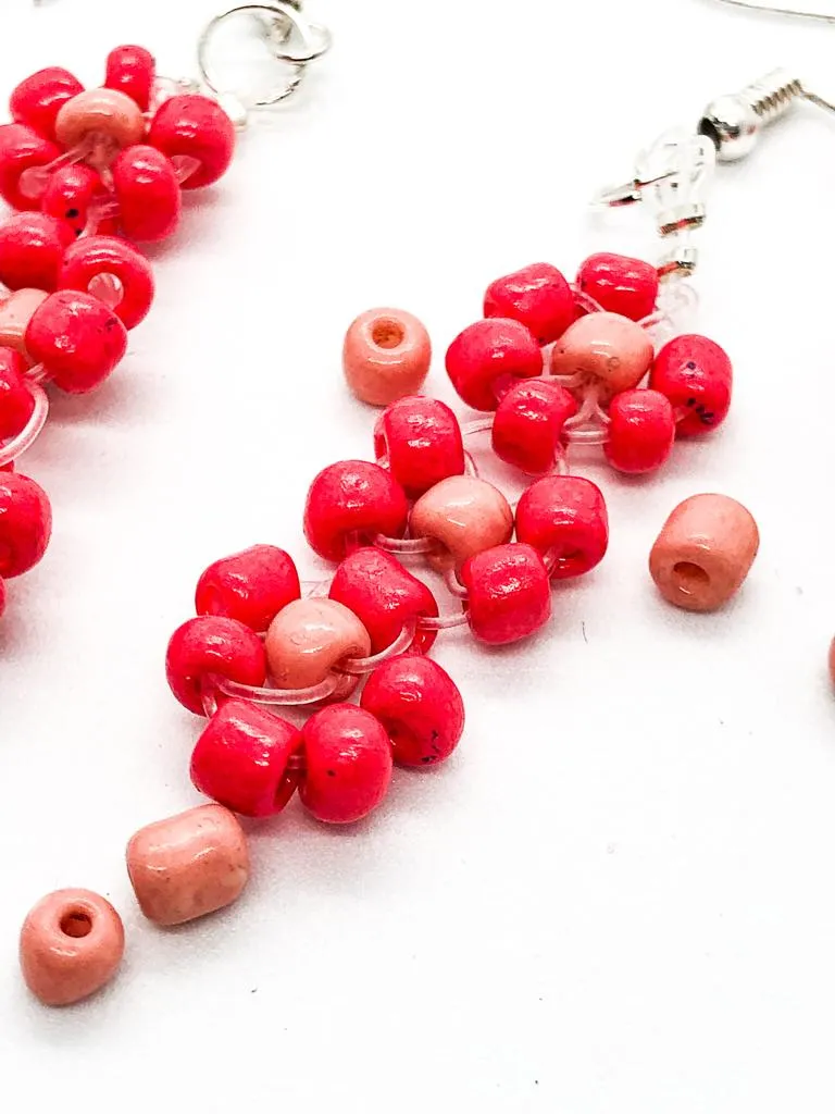 Beaded Flower earrings