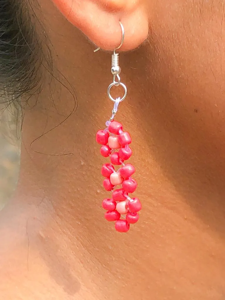 Beaded Flower earrings