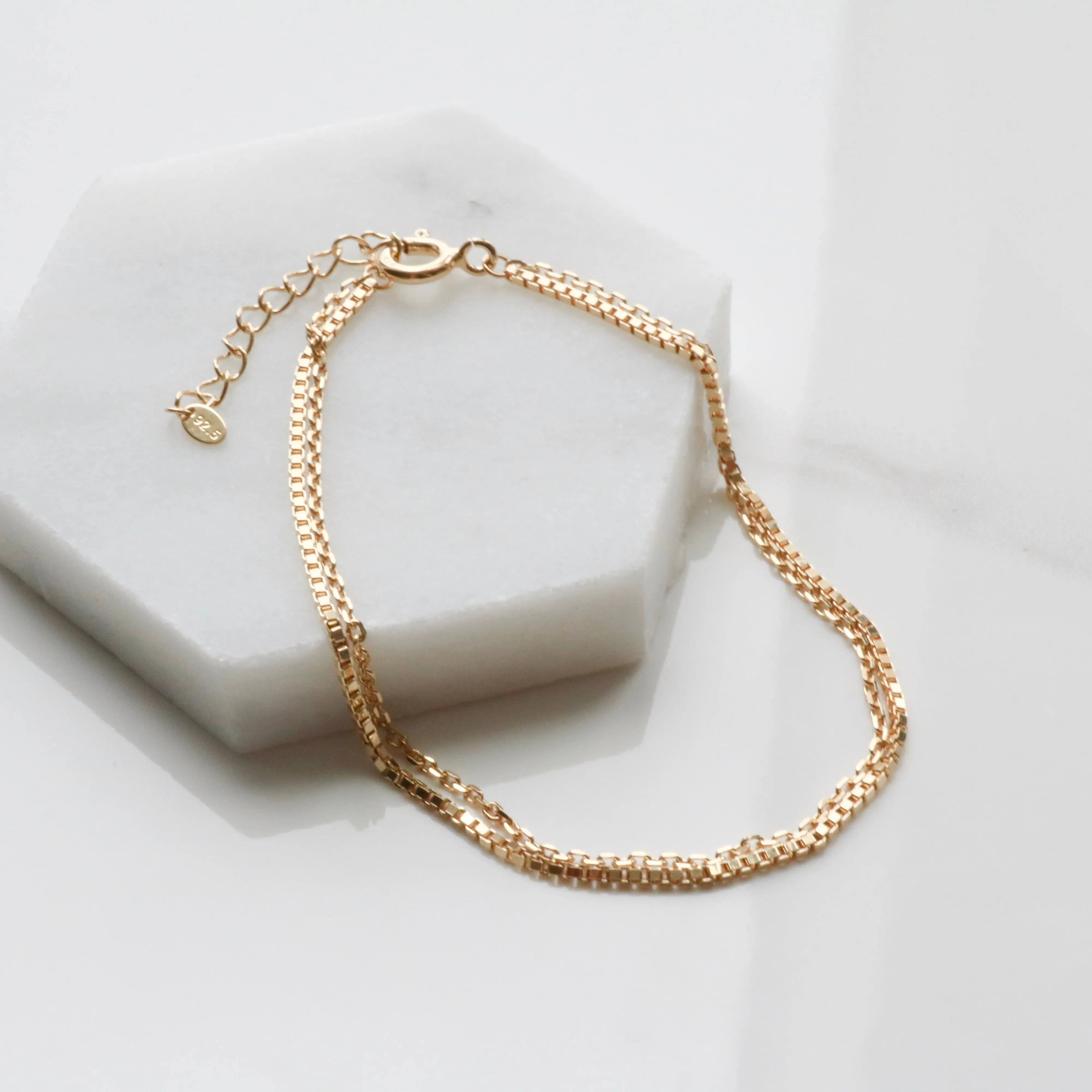 Double chain bracelets