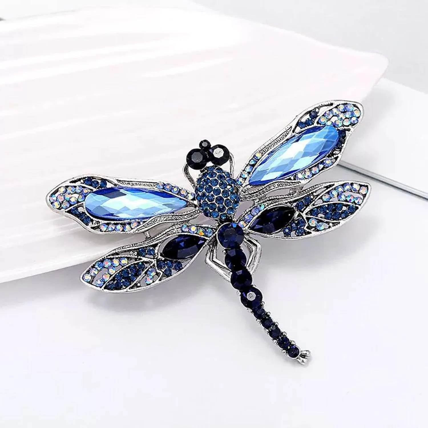 Dragonfly Brooch Rhinestone/Enamel Dragonfly Brooches Lapel Pin for Women Elegant Outfits Dragonfly Jewelry Gifts
