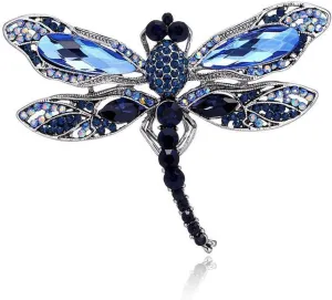 Dragonfly Brooch Rhinestone/Enamel Dragonfly Brooches Lapel Pin for Women Elegant Outfits Dragonfly Jewelry Gifts