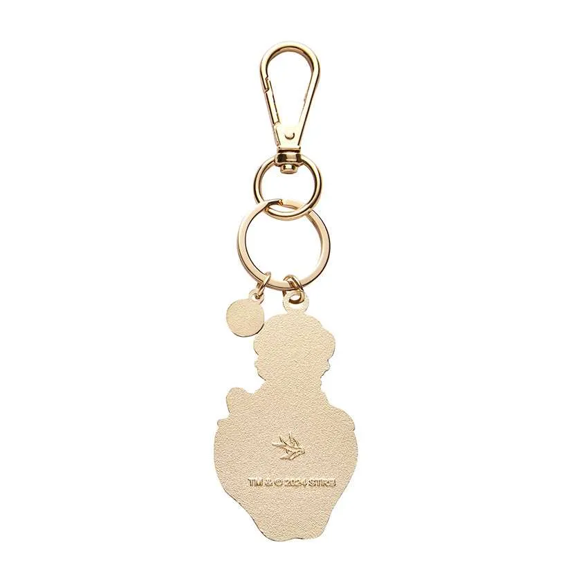 Erstwilder Sitting on a Strawberry Enamel Key Ring