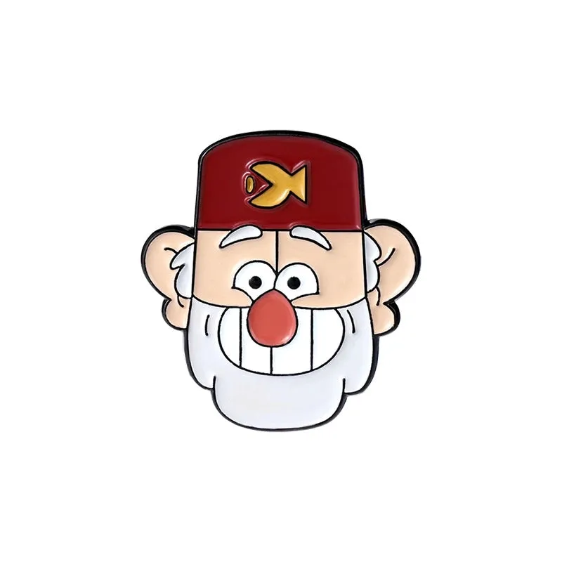 Fashion Pin Cartoon Character Alloy Enamel Unisex Brooches