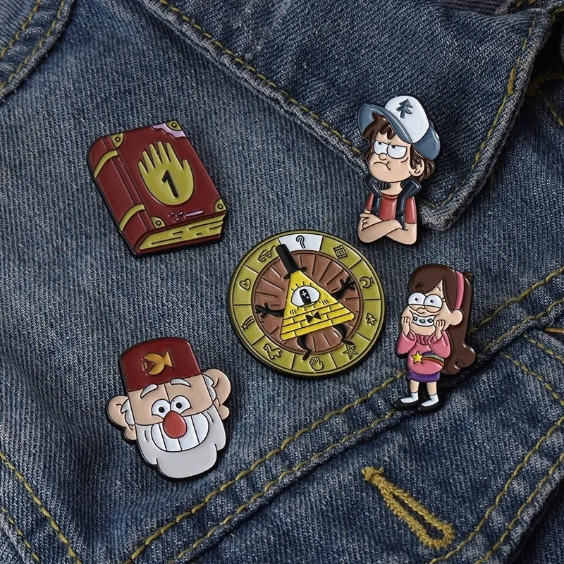 Fashion Pin Cartoon Character Alloy Enamel Unisex Brooches