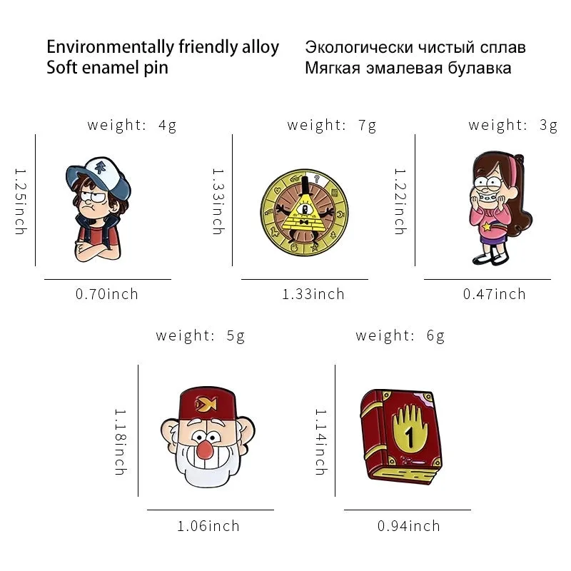 Fashion Pin Cartoon Character Alloy Enamel Unisex Brooches