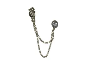 Gray Designer Brooch