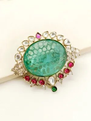 Hritik Mint Green Men's Brooch