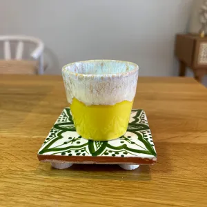 Moroccan Tile Coaster Forest Green