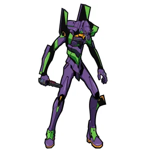 Neon Genesis Evangelion EVA Unit 01 FiGPiN XL #X35 | Classic Enamel Pin
