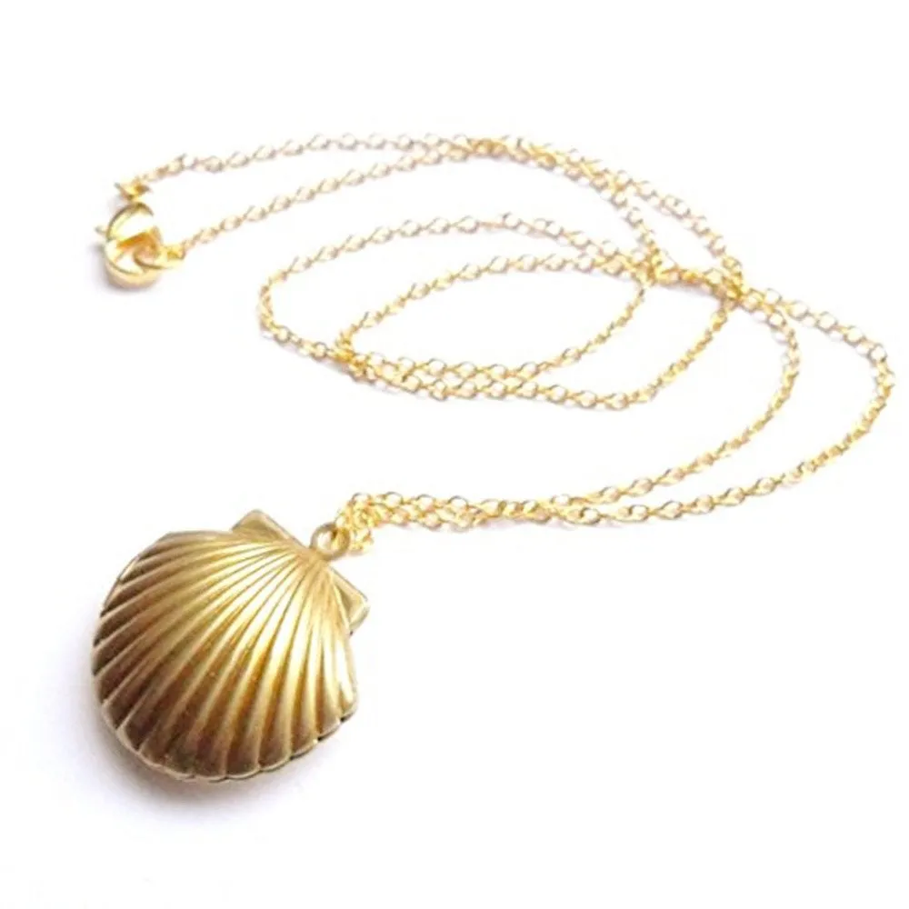 Seashell Locket Pendant