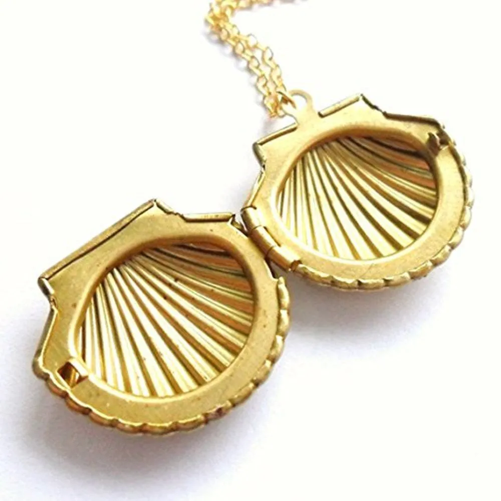 Seashell Locket Pendant
