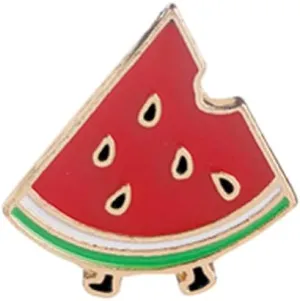 Watermelon Brooch Artist Shiny Jewelry Art Student Graduation Souvenir Brooch Drip Oil Painted Enamel Pin Suitable for Hat Jacket Canvas Bag